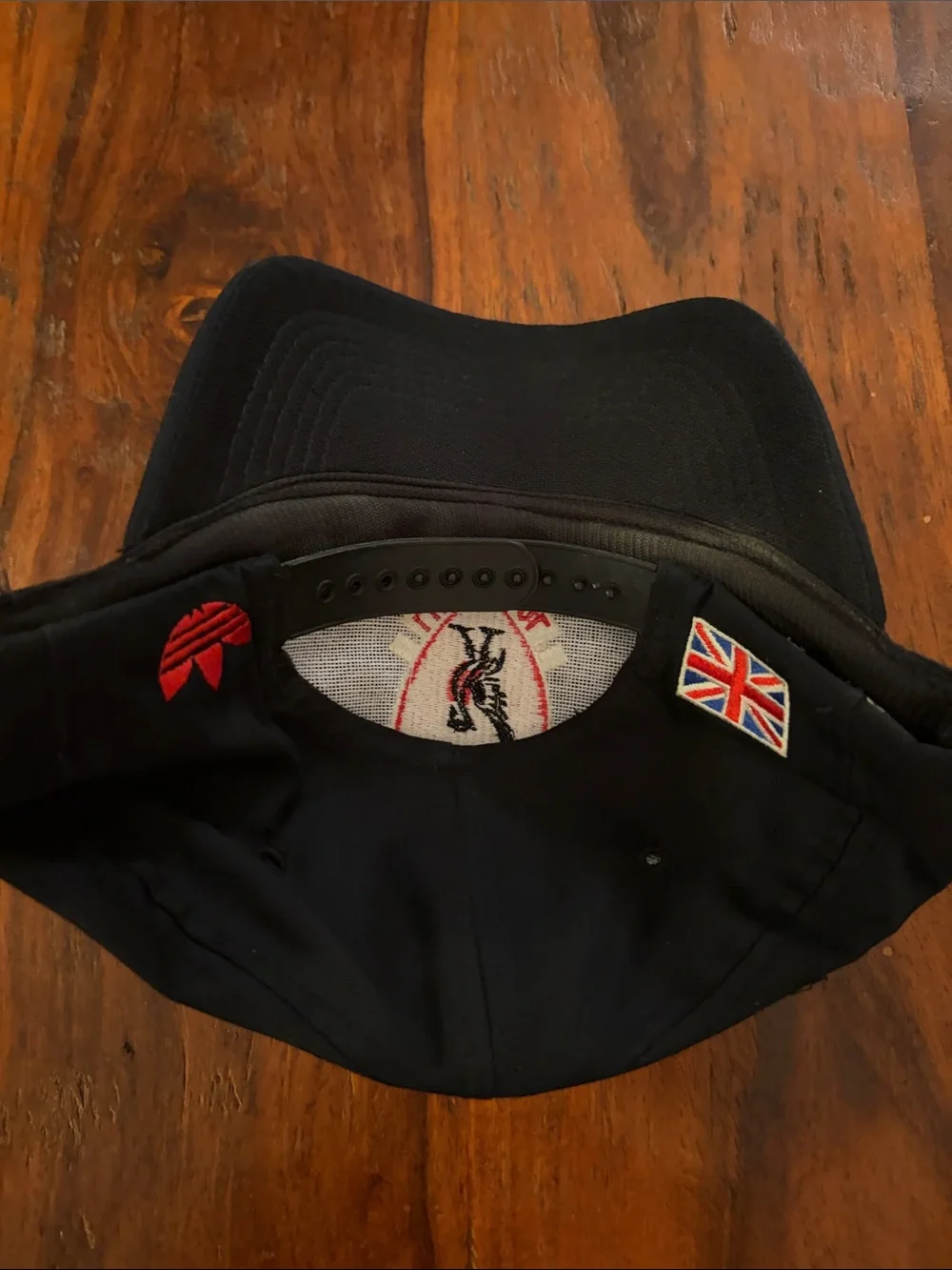 Vintage Adidas Liverpool Football Club Embroidered Black Cap - Red Crest